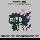 Kurokiss 0412 Embroidery File 6 sizes