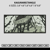 Kagurarectangle Embroidery File 6 sizes