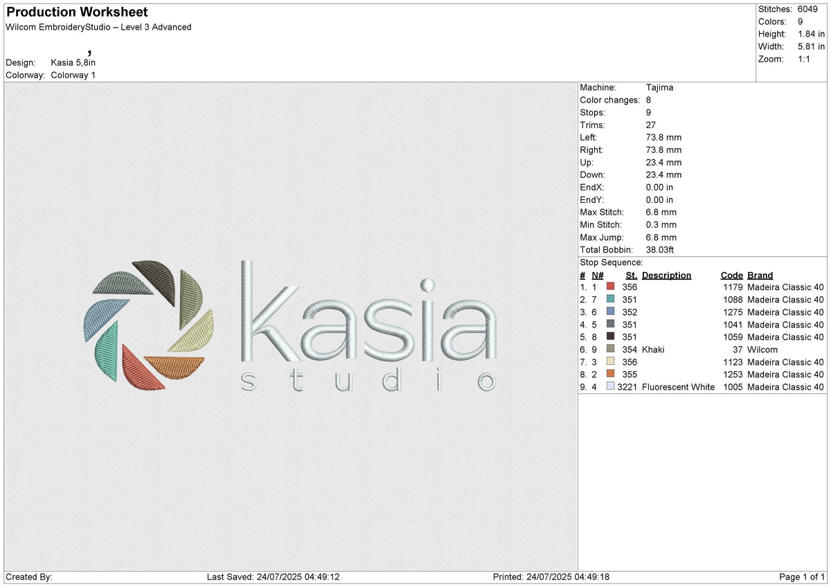 Kasia Embroidery File 6 size