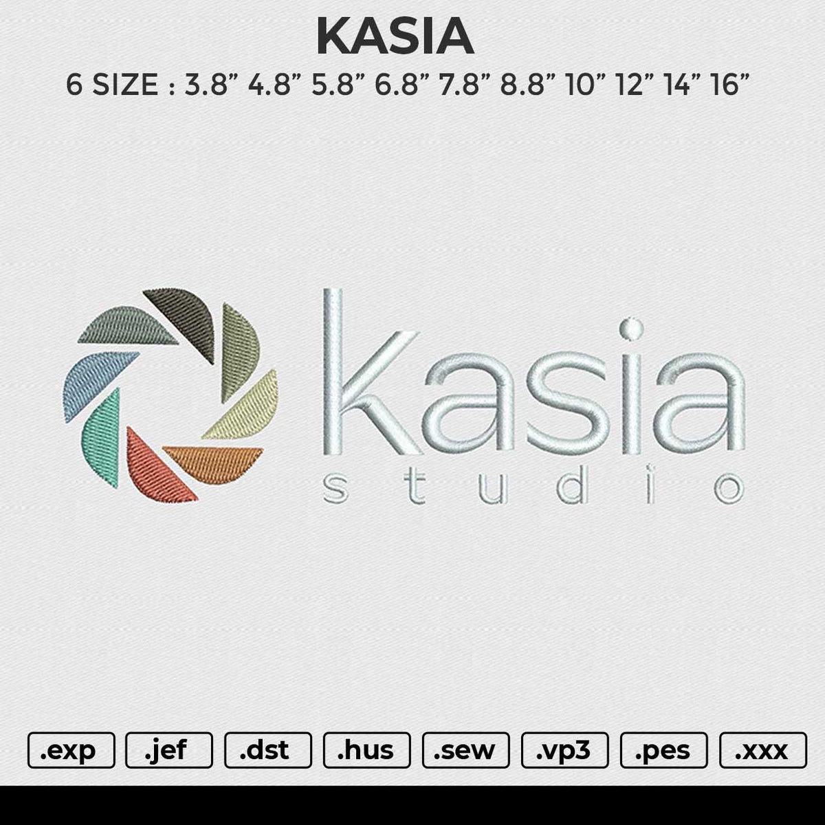 Kasia Embroidery File 6 size