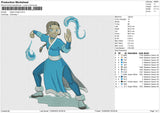 Katara Avatar Embroidery