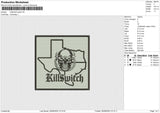 KillSwitch patch Embroidery File 6 sizes