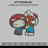 Kittyspider1601 Embroidery File 6 sizes