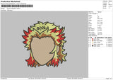 Kyojuro Rengoku Embroidery