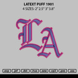 Latext Puff 1901 Embroidery File 6 sizes