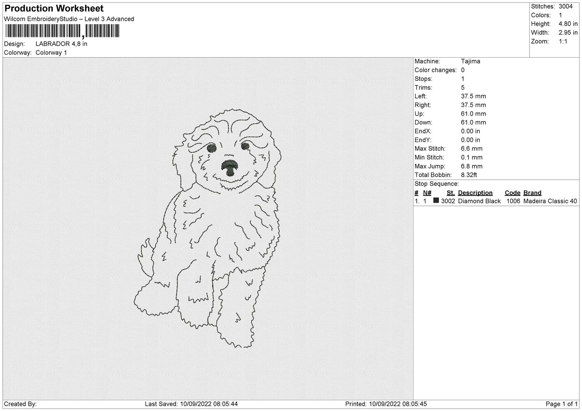 LABRADOR Embroidery