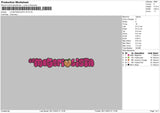 Materialista V4 Embroidery File 6 sizes