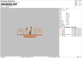 Lashtext 0803 Embroidery File 6 sizes