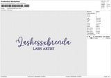 LASHESSXBRENDA Embroidery File 6 size