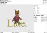 LATE Embroidery File 6 size