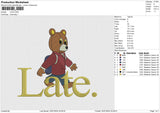 LATE Embroidery File 6 size