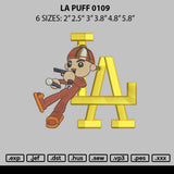 La Puff 0109 Embroidery File 6 sizes