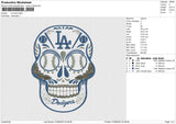 LA skull Embroidery
