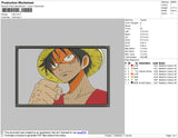 Luffy Rectangle Embroidery