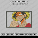 Luffy Rectangle Embroidery