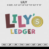 Lili Embroidery File 6 size