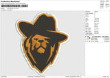 LION HEAD V3 Embroidery File 6 size