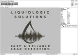 Liquidtext 1810 Embroidery File 6 sizes