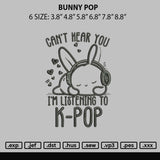 Bunny Pop Embroidery File 6 sizes