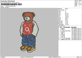 Bear 1201 Embroidery File 6 sizes