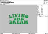 Livingtext 2904 Embroidery File 6 sizes