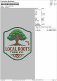 Local Text 0106 Embroidery Machine Design File 6 sizes