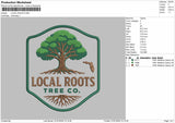 Local Text 0106 Embroidery Machine Design File 6 sizes