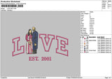 Love Photoflat 2001 Embroidery File 6 sizes