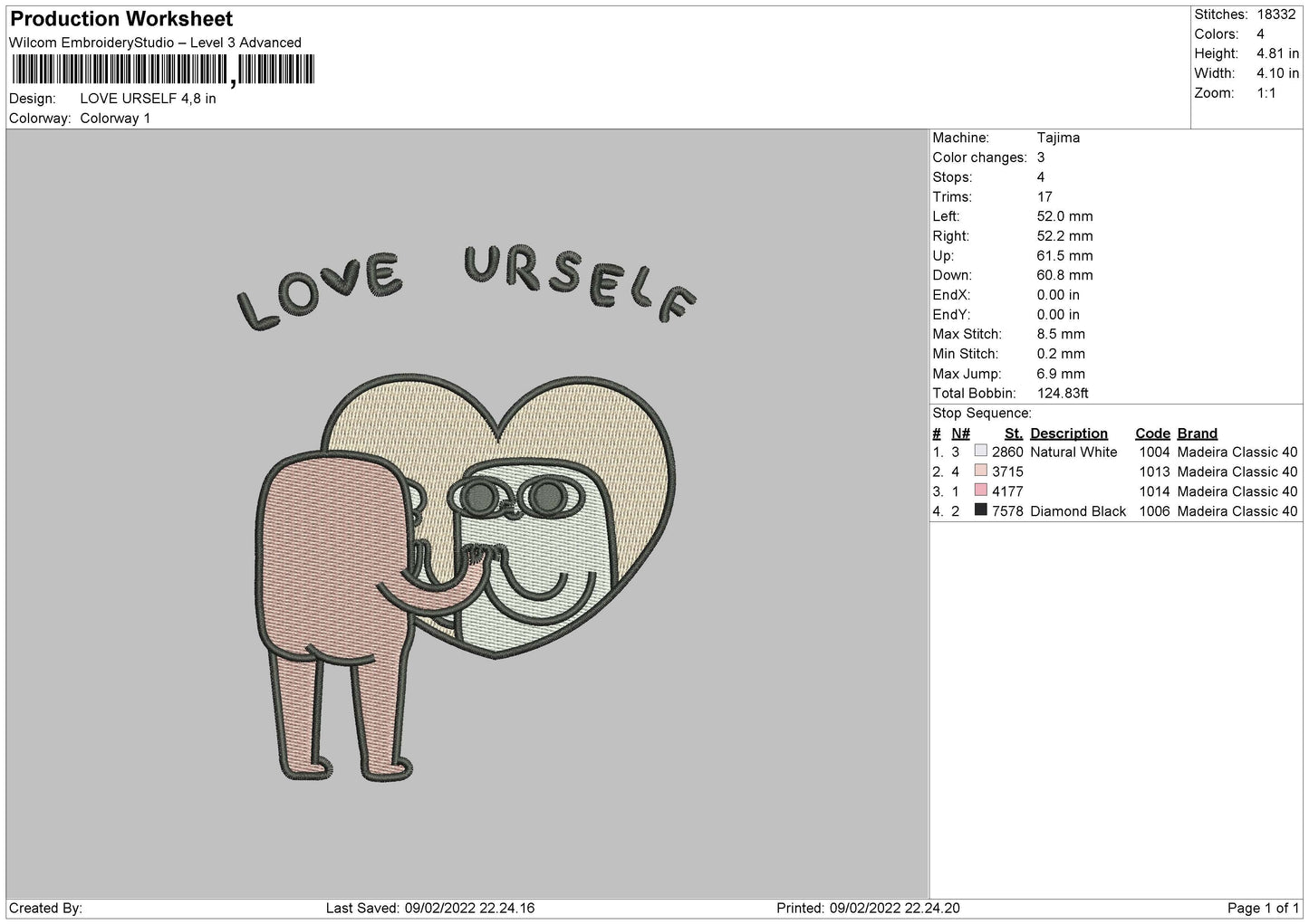 Love Urself Embroidery
