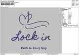 Locktext 01 Embroidery File 6 sizes