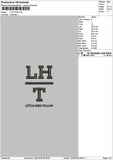 Lthtext 01 Embroidery File 6 sizes