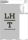 Lthtext 01 Embroidery File 6 sizes