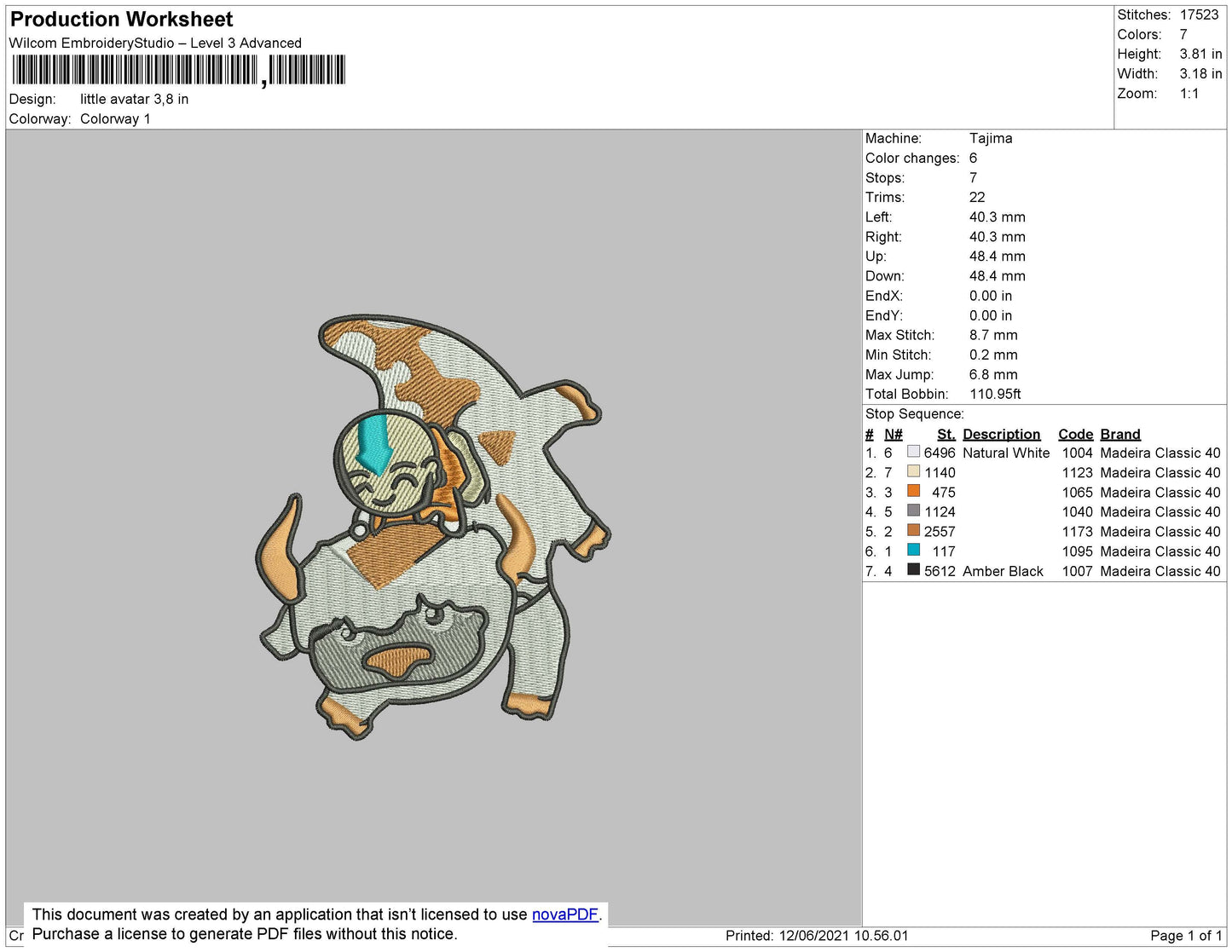 Little Avatar Embroidery
