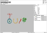 Icons 1411 Embroidery File 6 sizes