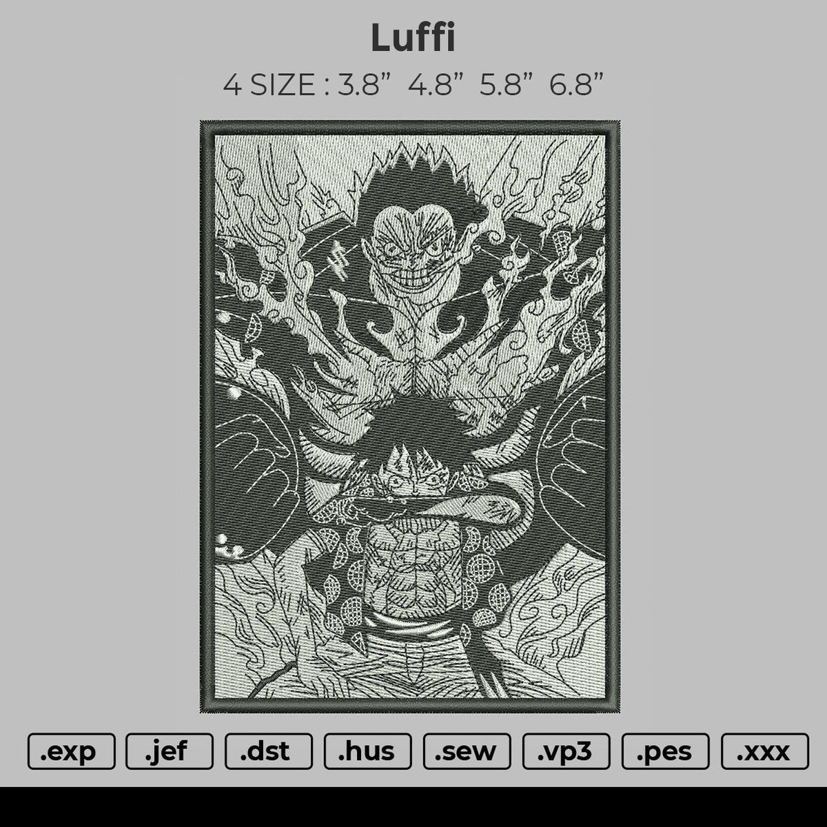 Luffy Embroidery