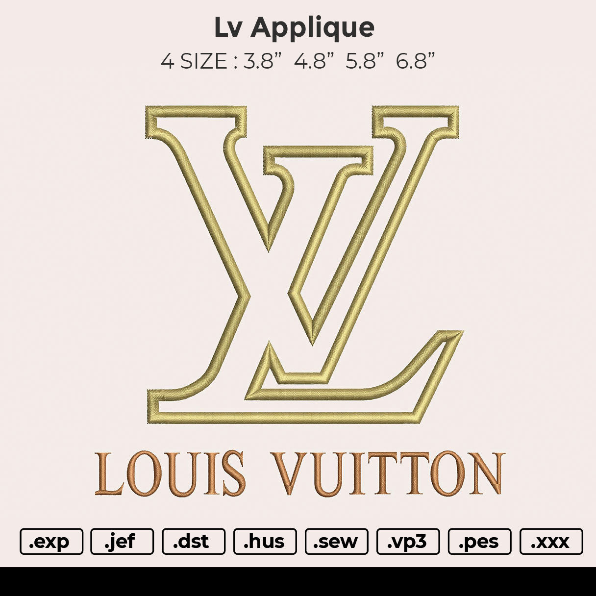 LV Applique Embroidery