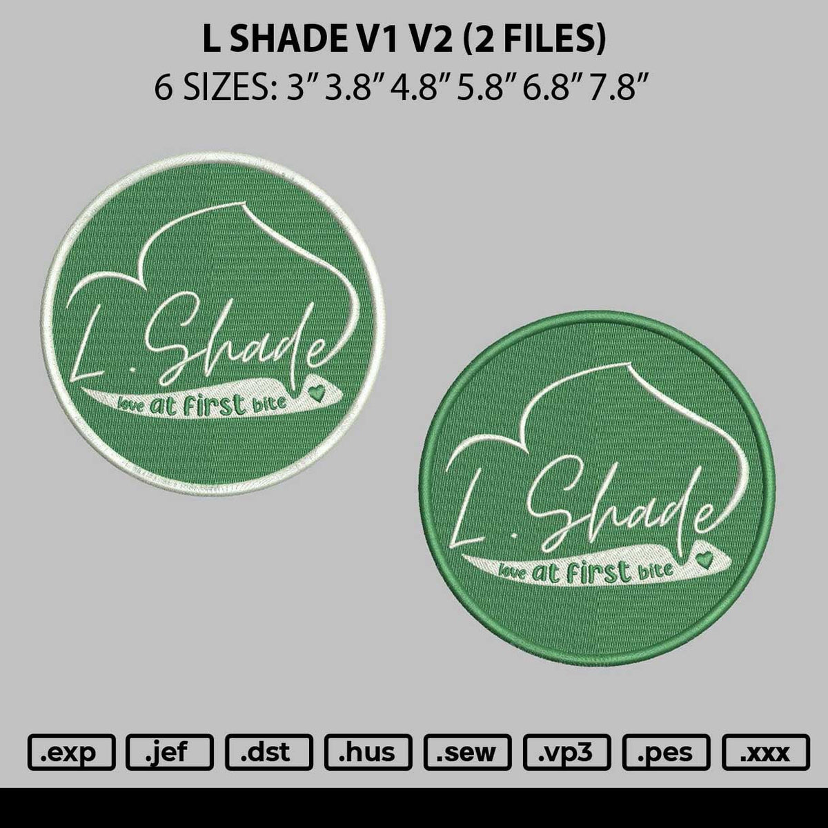 L Shade V1 V2 Embroidery 2 Files