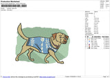 Labrador dog Embroidery File 6 size