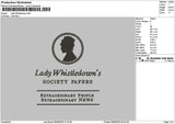 Ladytext 0506 Embroidery File 6 sizes