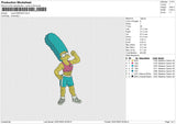 LISSA SIMPSON Embroidery File 6 size