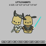 Little Rabbits Embroidery File 6 sizes
