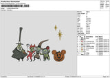 PumpkinHalloween 1110 Embroidery File 6 sizes