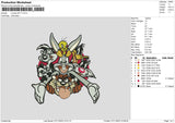 Looney T0711 Embroidery File 6 sizes