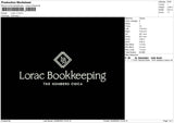 Lorac V1 Embroidery File 6 sizes