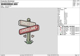 Lanetex 2301 Embroidery File 6 sizes