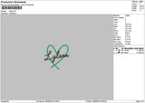 Lyleentext Embroidery File 6 sizes