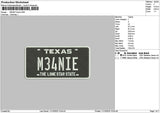 M34text Embroidery File 6 sizes