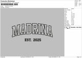 Mandrinatext V5 Embroidery File 6 sizes