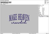 Heaventext 2107 Embroidery File 6 sizes