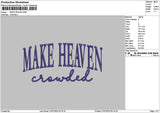 Heaventext 2107 Embroidery File 6 sizes